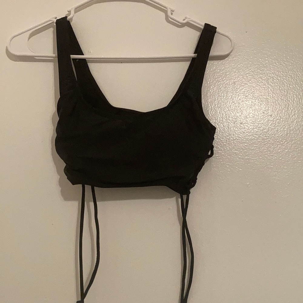 Black bathing suit top
